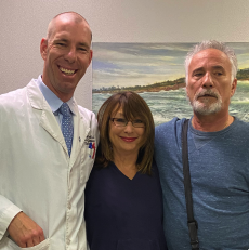 Dr Boelk with Patient